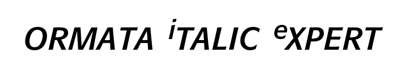Formata Italic Expert font preview
