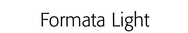 Formata Light font preview
