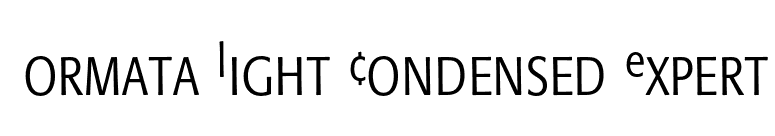 Formata Light Condensed Expert font preview