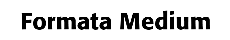Formata Medium font preview