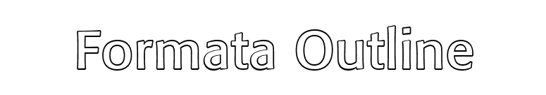 Formata Outline font preview