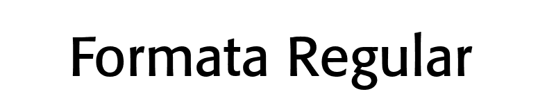 Formata Regular font preview