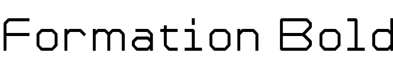 Formation Bold font preview