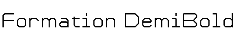 Formation DemiBold font preview