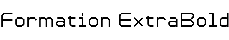 Formation ExtraBold font preview