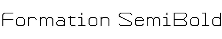 Formation SemiBold font preview