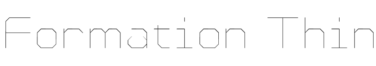 Formation Thin font preview