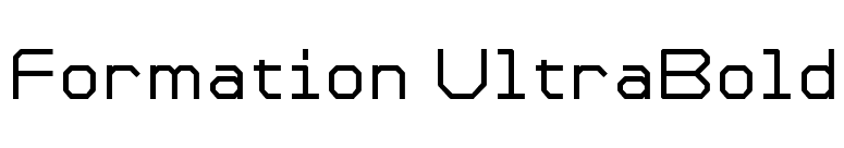 Formation UltraBold font preview