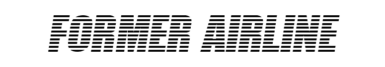 Former Airline font preview