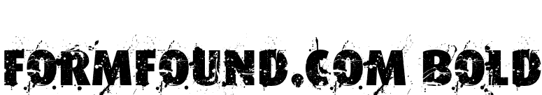 Formfound.com Bold font preview