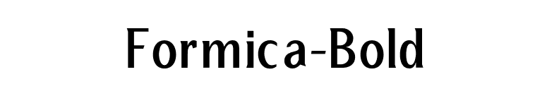 Formica-Bold font preview
