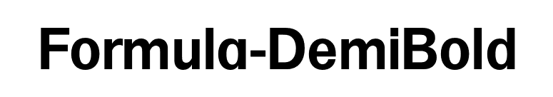 Formula-DemiBold font preview
