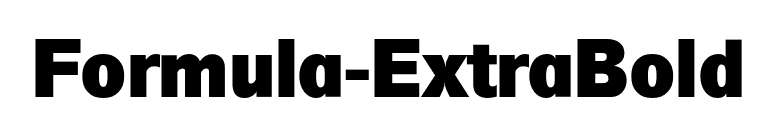 Formula-ExtraBold font preview