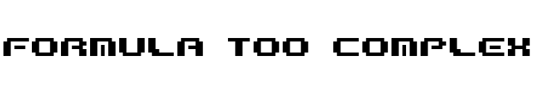 Formula too complex font preview