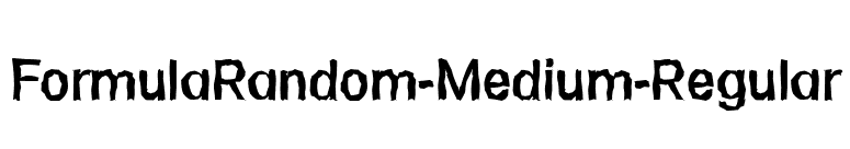 FormulaRandom-Medium-Regular font preview