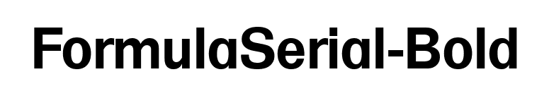 FormulaSerial-Bold font preview