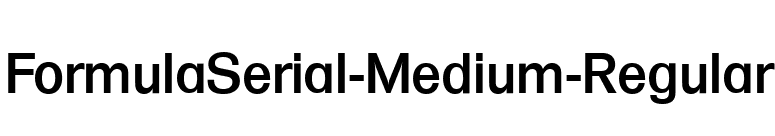 FormulaSerial-Medium-Regular font preview