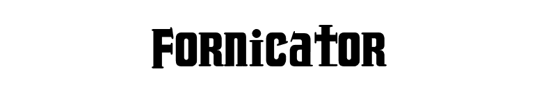 Fornicator font preview