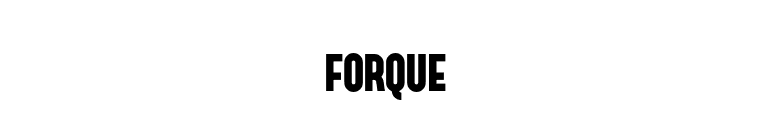 FORQUE font preview