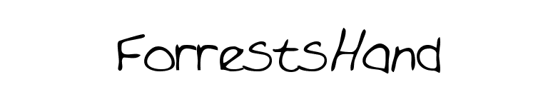 ForrestsHand font preview