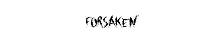 Forsaken font preview