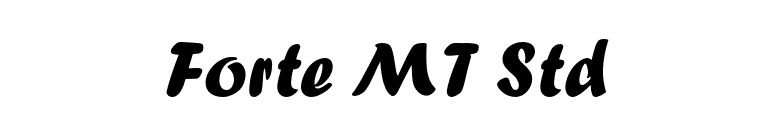 Forte MT Std font preview