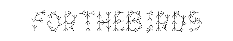 ForTheBirds font preview