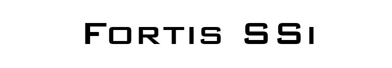 Fortis SSi font preview