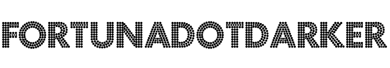 FortunaDotDarker font preview