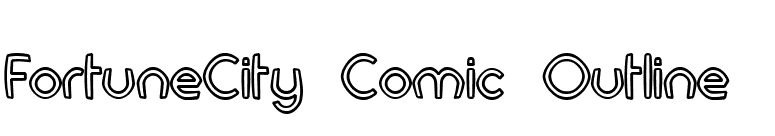 FortuneCity Comic Outline  font preview