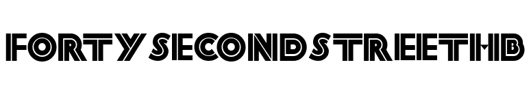 FortySecondStreetHB font preview
