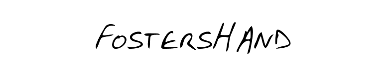 FostersHand font preview