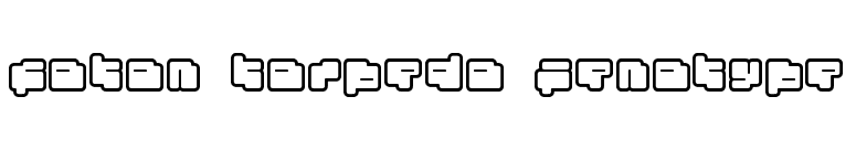 foton torpedo Fenotype font preview