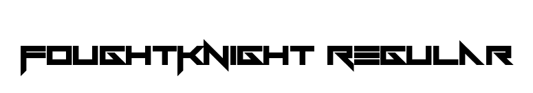 FoughtKnight Regular font preview