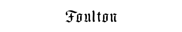 Foulton font preview