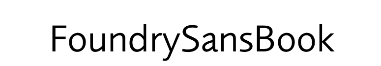 FoundrySansBook font preview