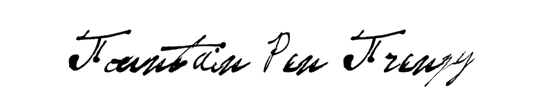 Fountain Pen Frenzy font preview