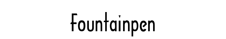 Fountainpen font preview