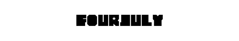 FourJuly font preview