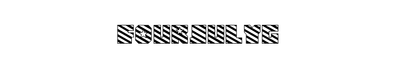 FourJulyG font preview