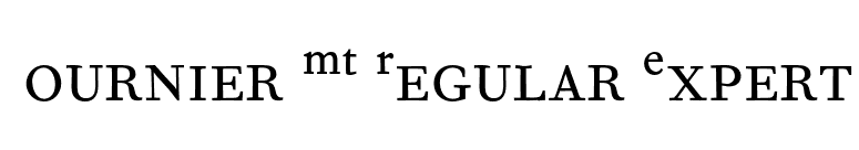 Fournier MT Regular Expert font preview