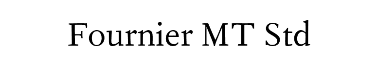 Fournier MT Std font preview