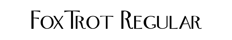 FoxTrot Regular font preview