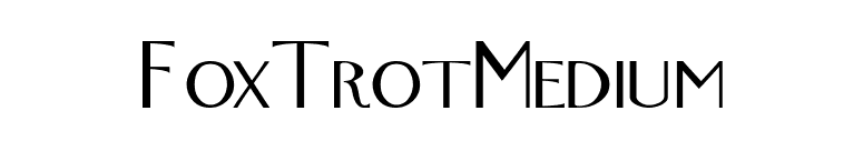 FoxTrotMedium font preview