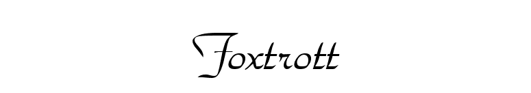 Foxtrott font preview