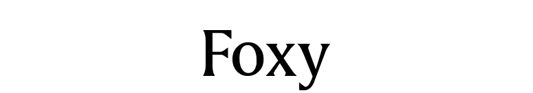 Foxy font preview