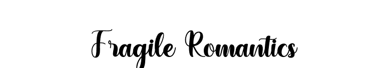 Fragile Romantics font preview