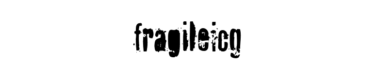 FragileICG font preview