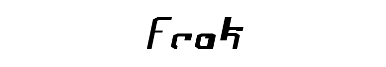Frak font preview