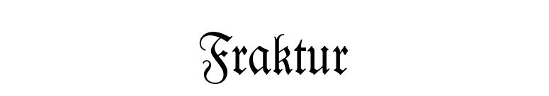 Fraktur font preview
